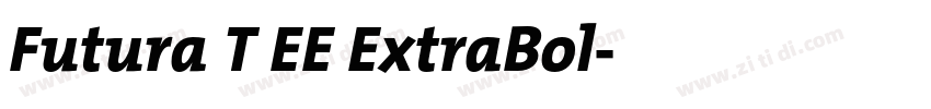 Futura T EE ExtraBol字体转换